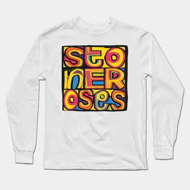 Stone Roses 'Happy Monday' Design Long Sleeve T-Shirt by LTFRstudio